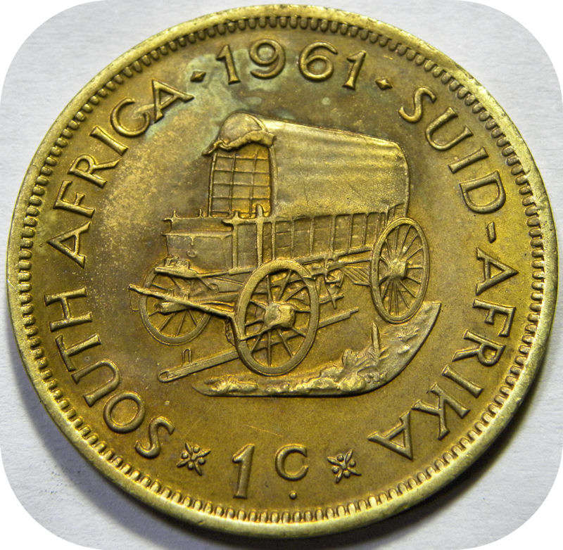 Top Grade SA Union: 1961 van Riebeeck 1c in A/UNC!