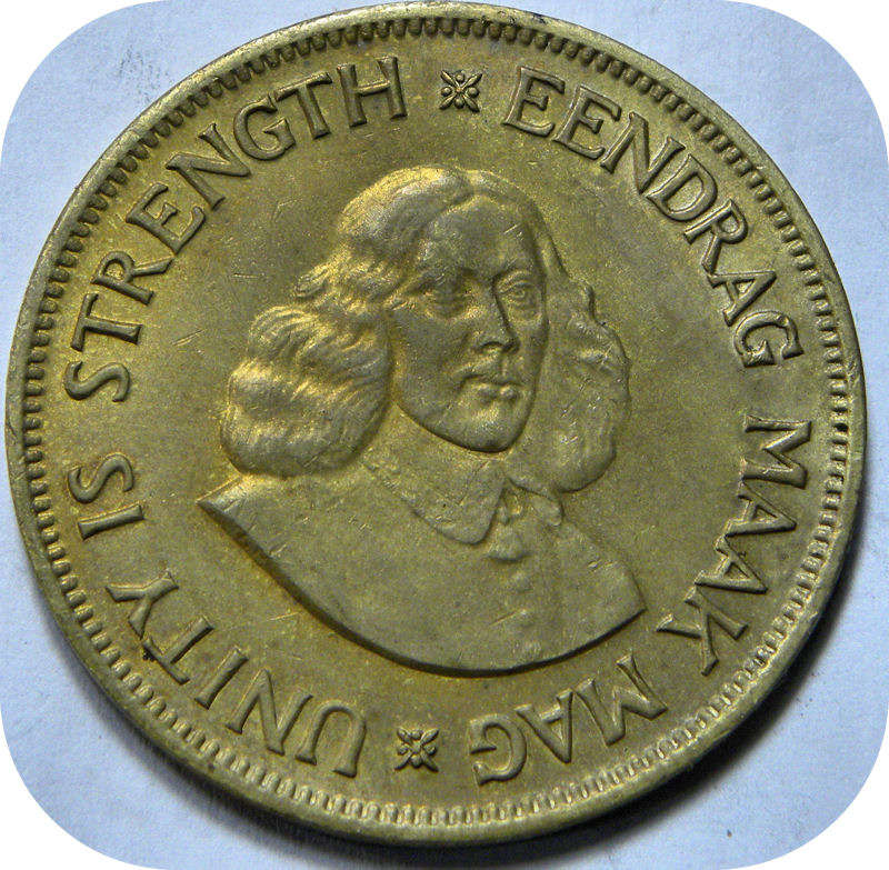 Bargain RSA: 1961 van Riebeeck 1c in EF below R30!