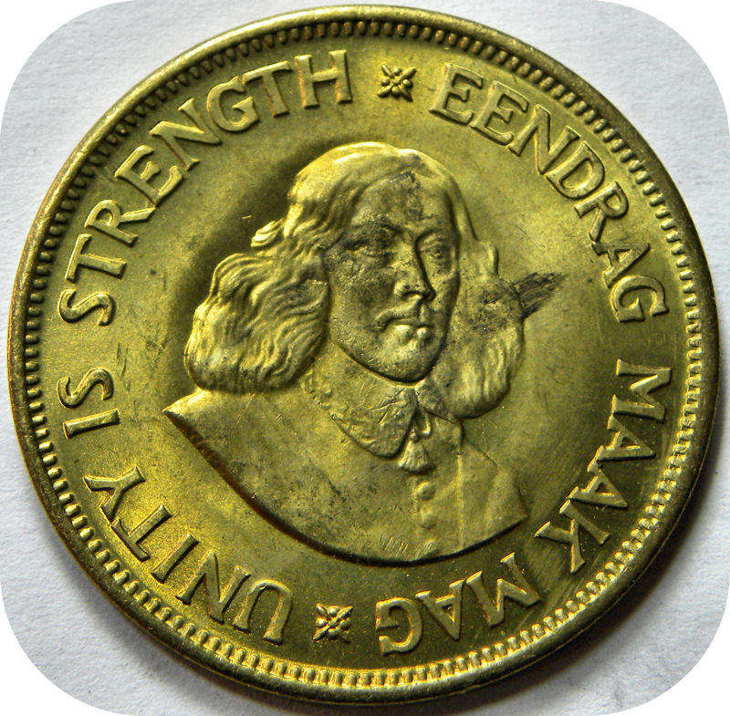  Top Grade RSA: 1964 van Riebeeck 1c in Brilliant UNC! 