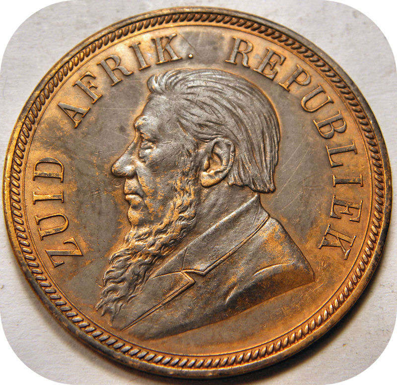 Bargain ZARs:  Brown 1894 Penny 1d in RED A/UNC below R900!!