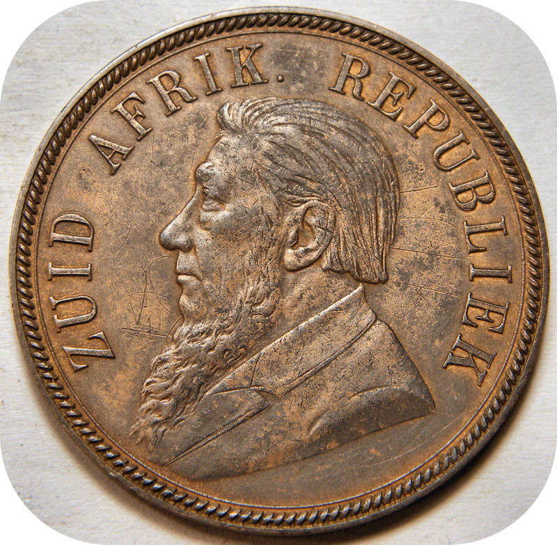 Bargain ZARs:  1894 Penny 1d A/UNC details below R500!!  some light graffiti visible on the obverse