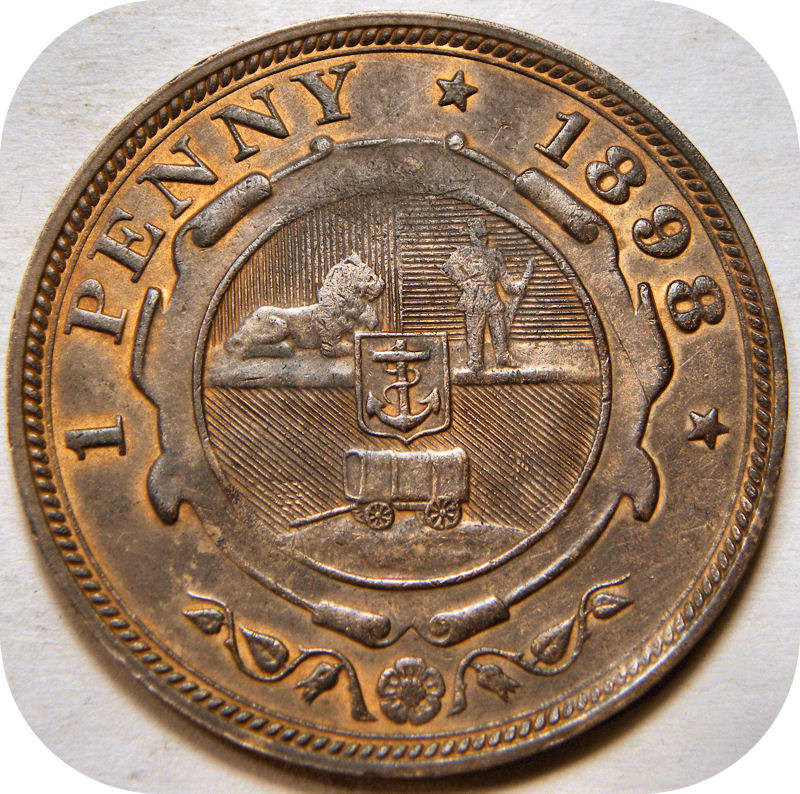 Bargain ZARs:  1898 Penny 1d below R50!!