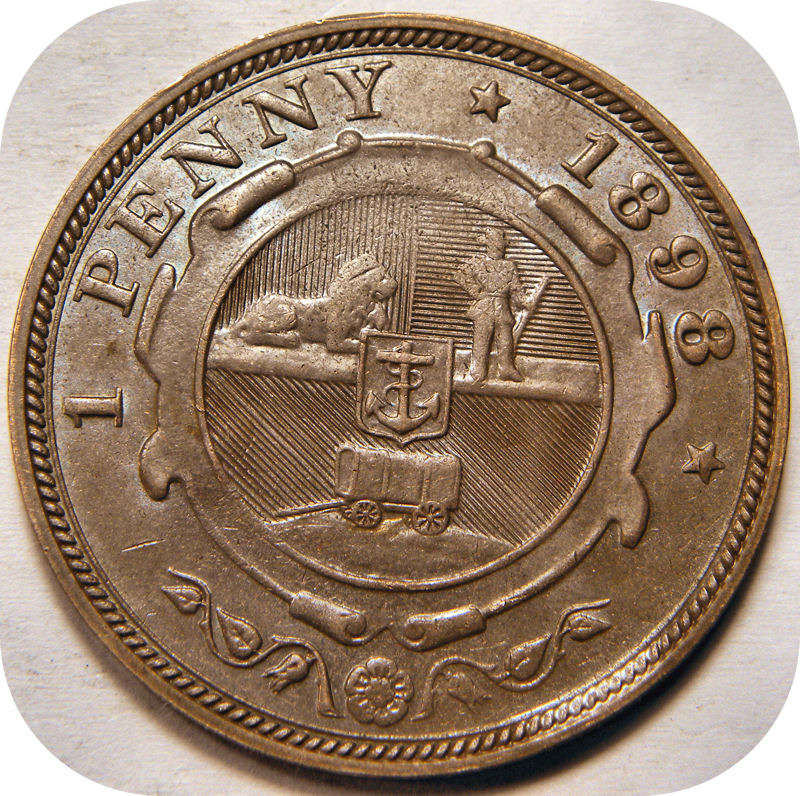 Bargain ZARs:  1898 Penny 1d below R100!!