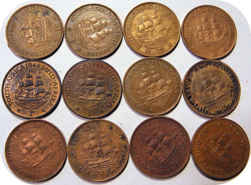SA Union penny set starting at R19 each!  Bid per coin to take the set.