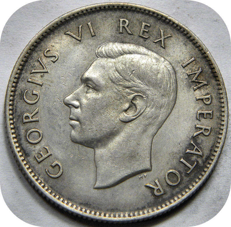 Top Grade SA Union:  1937 2 Shillings in A/UNC!