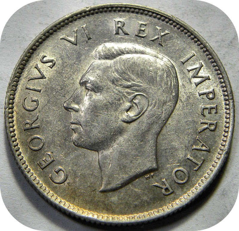 Top Grade SA Union:  1943 2 Shillings in Brilliant A/UNC!!