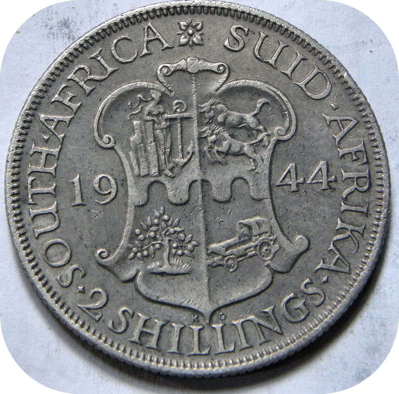 Bargain SA Union:  Original 1944 Florin 2 Shillings below R400!!