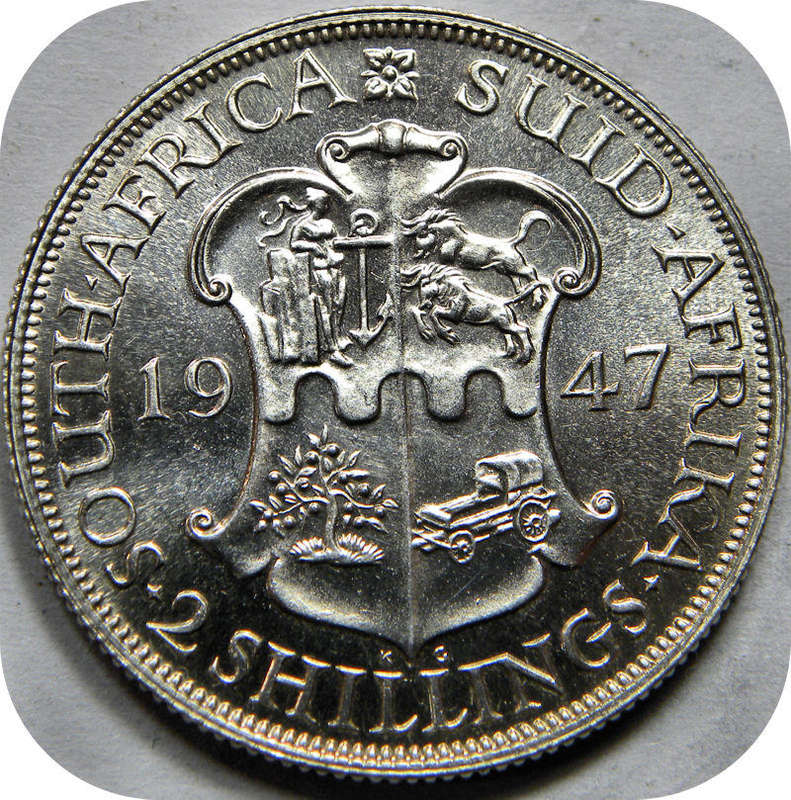 Top Grade SA Union: 1947 2 Shilling in Lustrous PROOF!!!