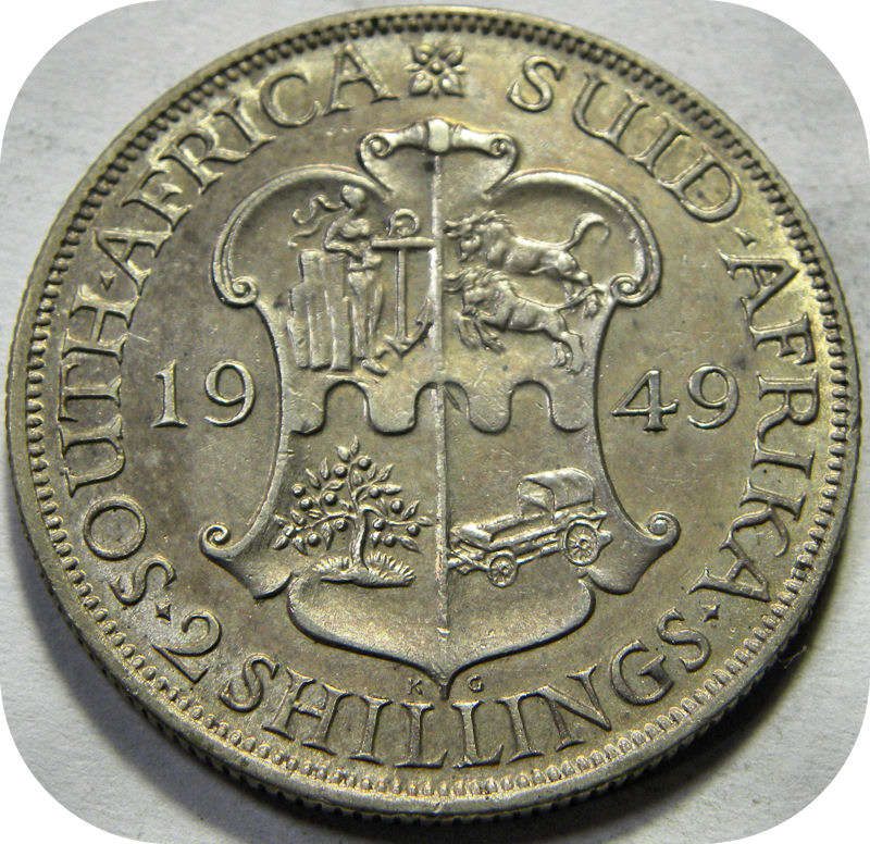 Top Grade Union: 1949 2 Shillings in EF!!!