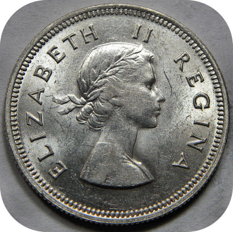 Top Grade SA Union: 1956 2 Shilling 2/- in Brilliant A/UNC!