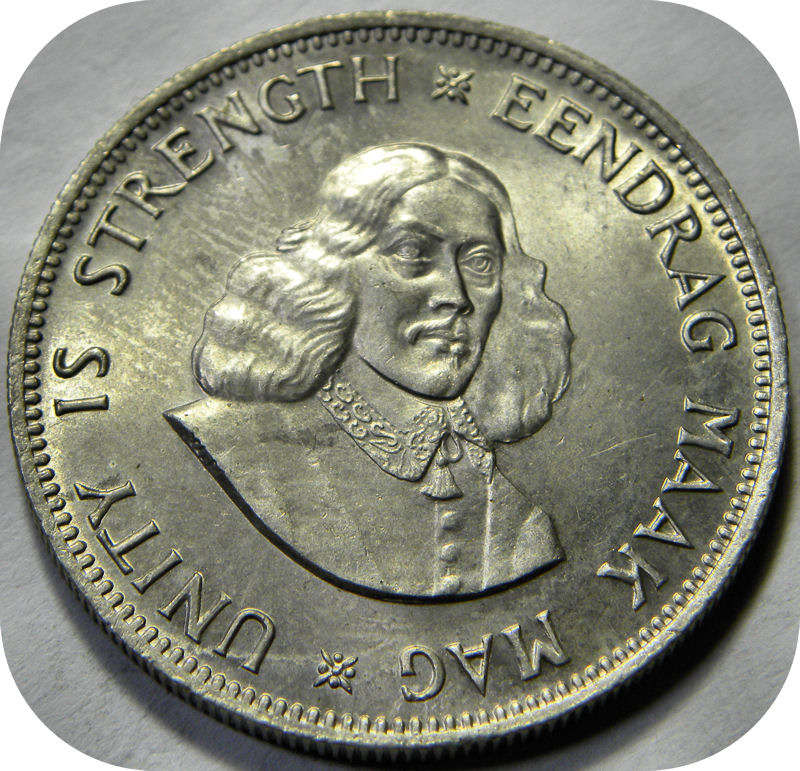 RSA silver:  1962 van Riebeeck 20c in Brilliant UNC!  Two Specimens available!