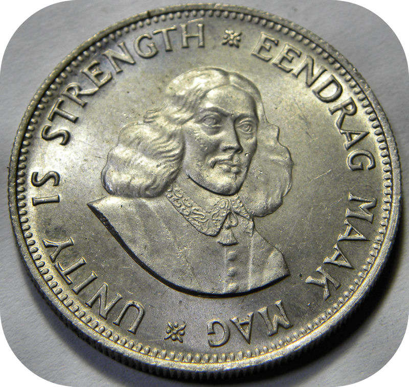 RSA silver:  1962 van Riebeeck 20c in Brilliant UNC!  Two Specimens available!