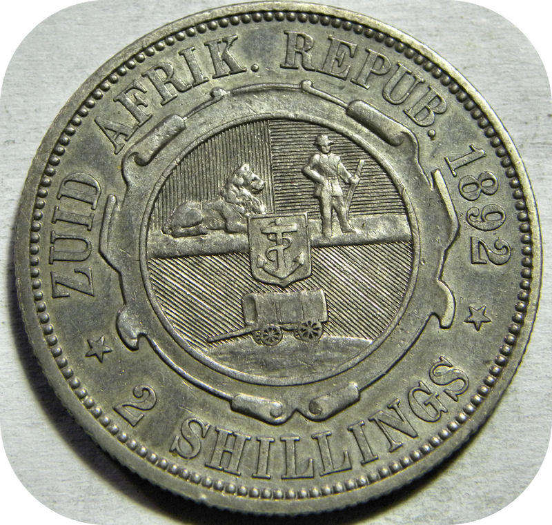 Top Grade ZARs:  1892 2 Shillings in EF!!!