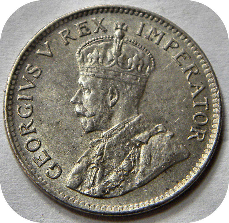 RARE SA Union: The 1933 tickey 3d in Brilliant UNC!  remarkable weak strike!