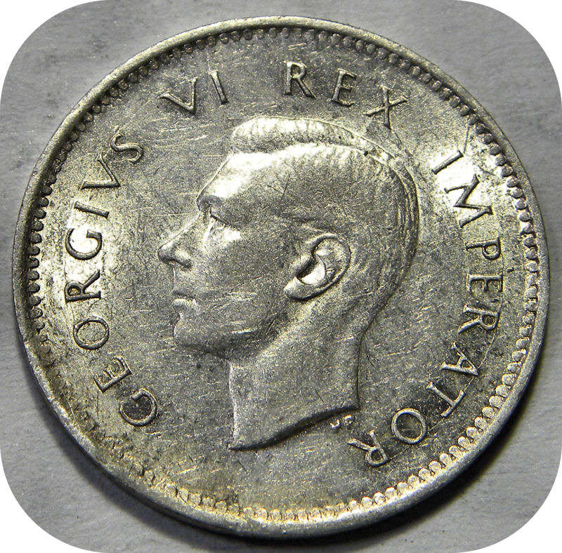 Top Grade SA Union:  Lustrous 1941 tickey 3d below R150!