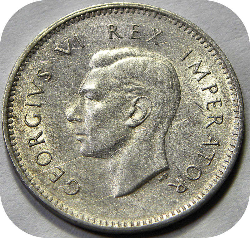 Top Grade SA Union:  Lustrous 1943 Tickey 3d in A/UNC!
