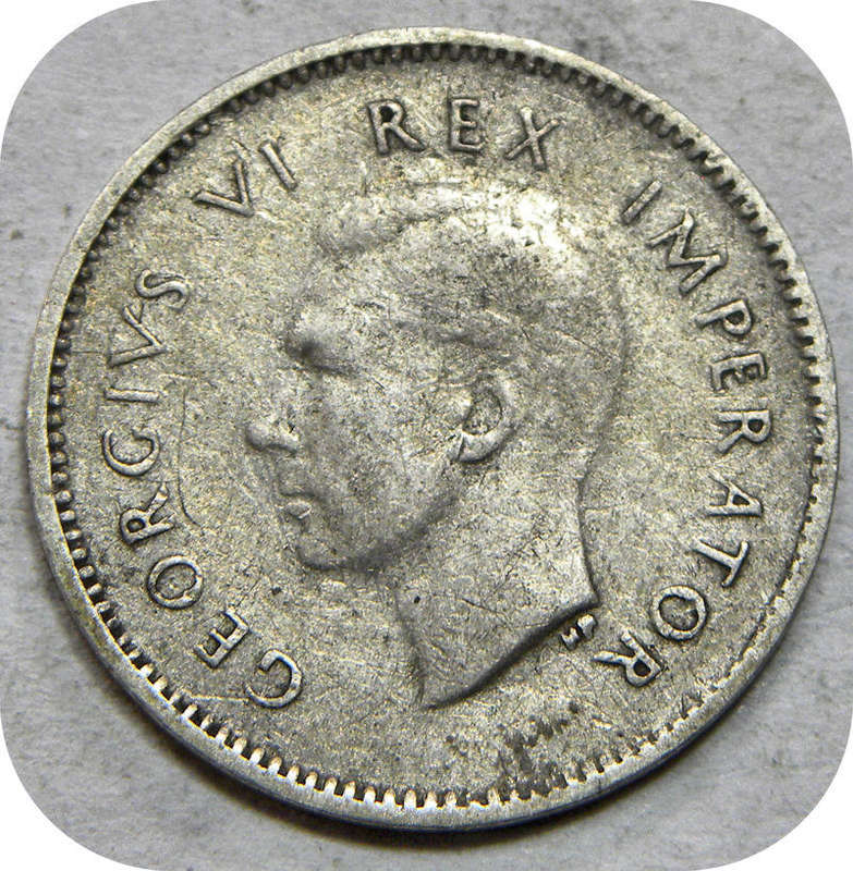 Bargain SA Union:  1945 No KG Tickey 3d below R30!
