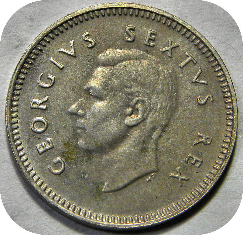Top Grade SA Union: 1952 tickey 3d in UNC below 50!!