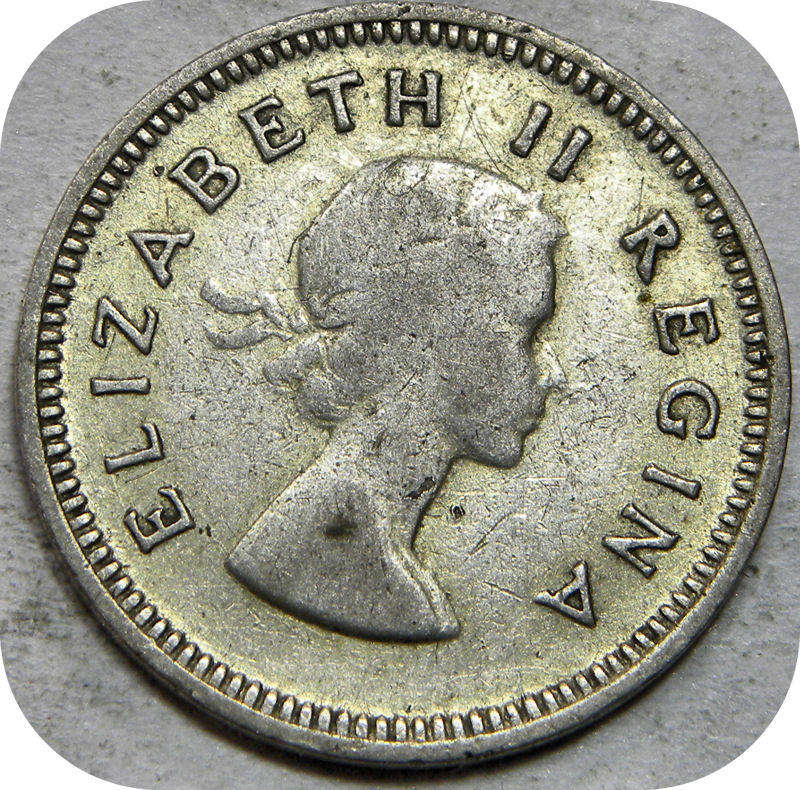 Bargain SA Union:  1954 Tickey 3d below R20!