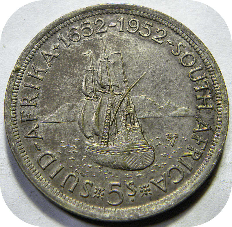 Winskoop SA Unie: 1952 Kroon 5/- in A/UNC onder R300!!!