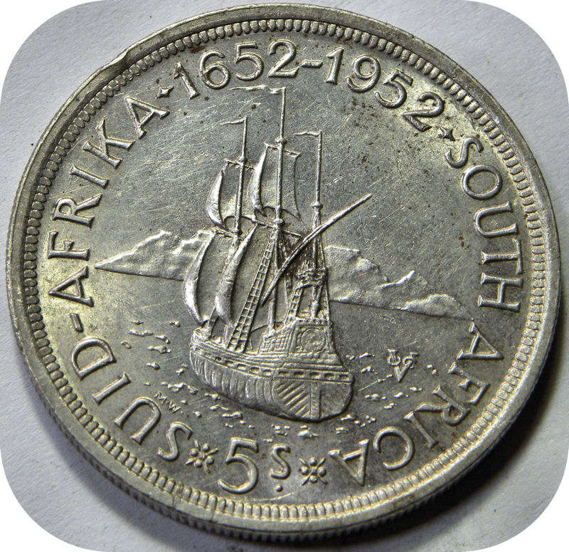 Top Graad SA Unie: 1952 Kroon 5/- in Lustrous UNC!!!