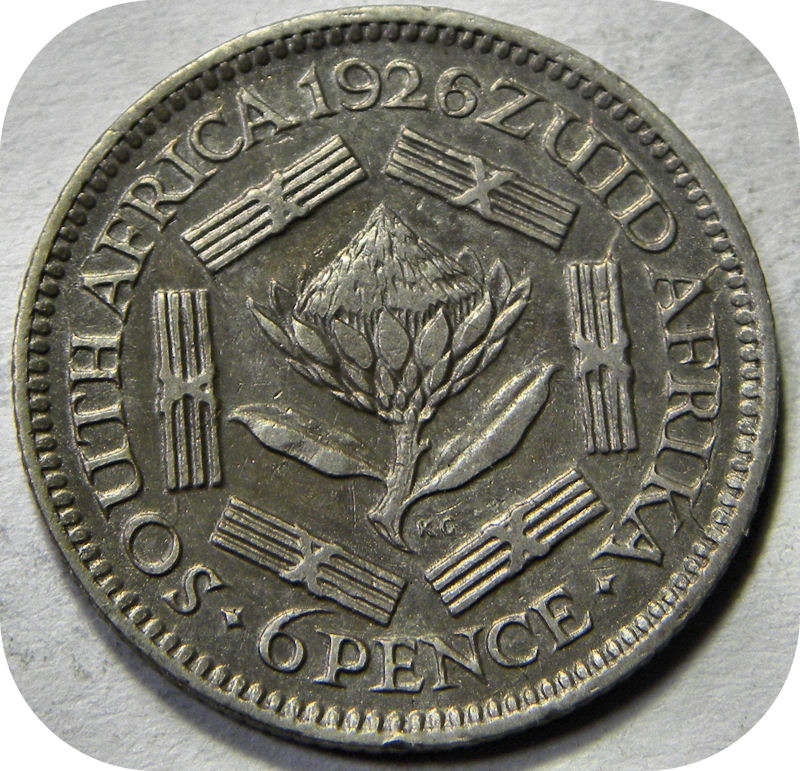 Bargain SA Union: 1926 Sixpence in EF below R800!