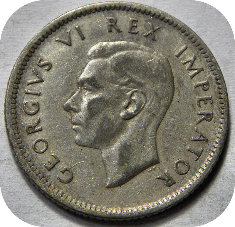 Bargain SA Union:  1937 Sixpence below R300!!