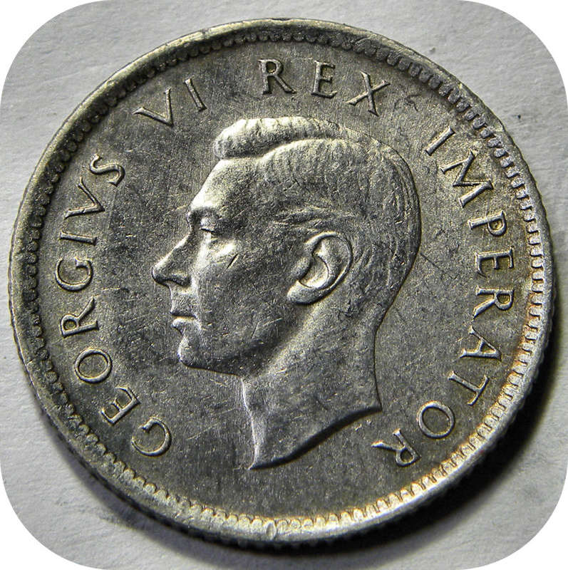 Top Grade SA Union:  Lustrous 1941 Sixpence 6d in A/UNC!