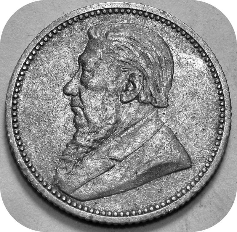 Top Grade Complete ZARs sixpence set:  Coin 2:  1893 6d in EF!! @R1!!