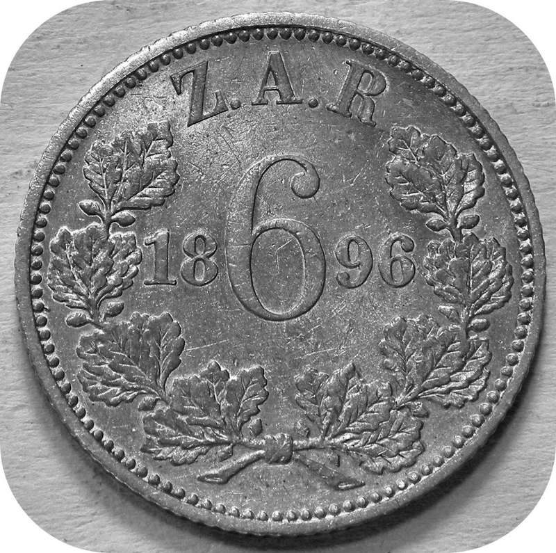 Bargain ZARs:  1896 Sixpence below R300!!!