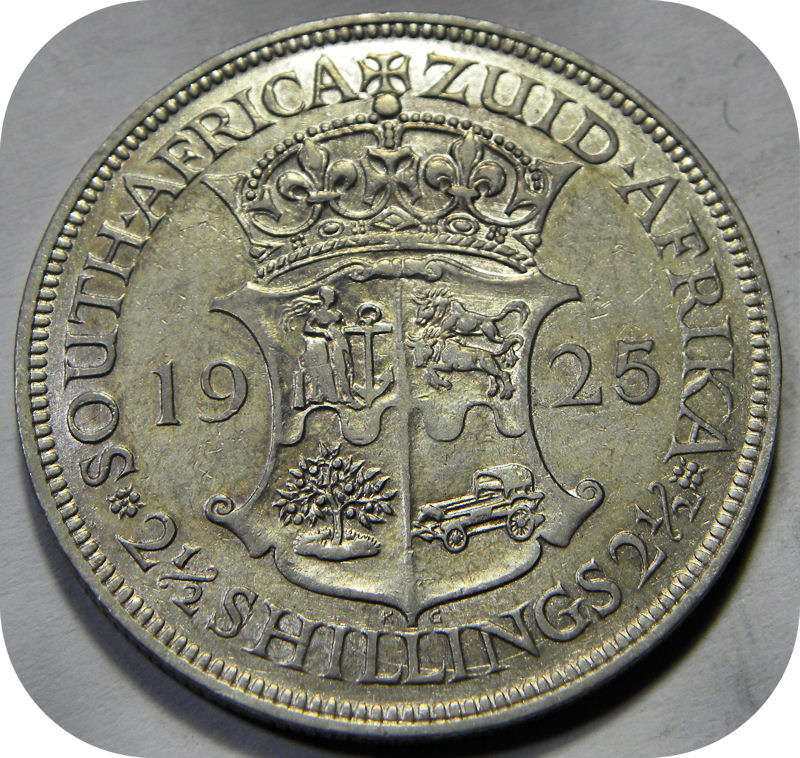 Top Grade SA Union:  The rare 1925 Halfcrown in EF!!