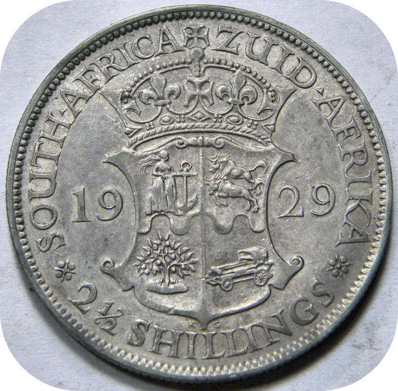 Top Grade SA Union:  1929 Halfcrown in AEF!!!
