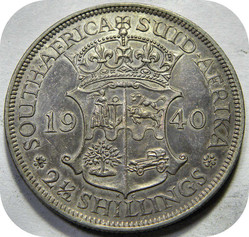Top Grade SA Union:  1940 Halfcrown in A/UNC!!