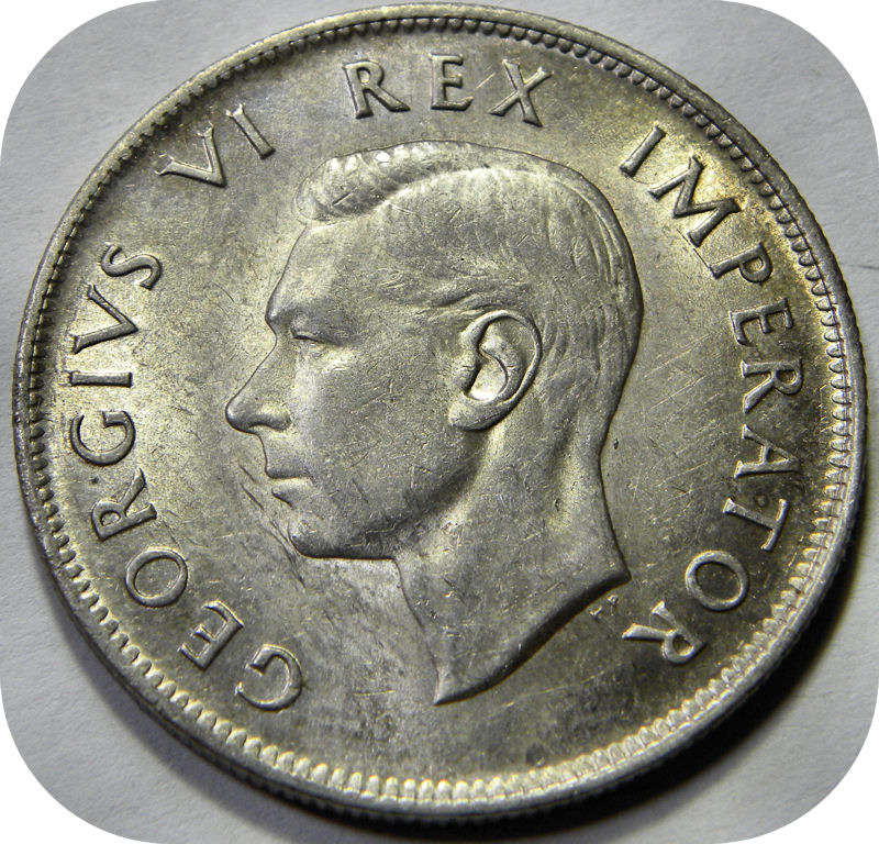 Top Grade SA Union:  Lustrous 1941 Halfcrown in A/UNC!!