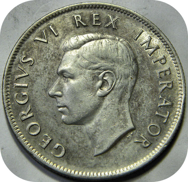 Bargain SA Union:  Lustrous 1942 Halfcrown below R300!