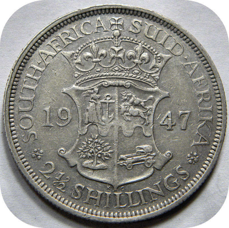  Bargain SA Union: 1947 Halfcrown below R600!!  