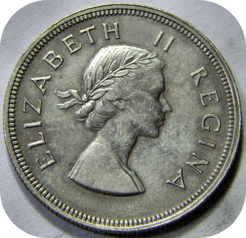 Top Graad SA Unie: 1953 Half kroon 2/6 in A/UNC onder R300!!!