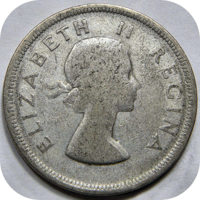 Bargain SA Union:  1954 Halfcrown below R70 bullion value!!