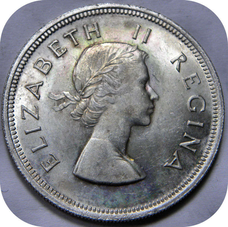 Top Grade SA Union: 1957 Halfcrown in Brilliant UNC!!!