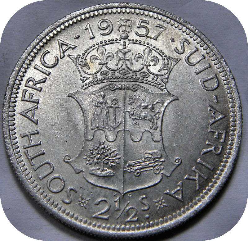 Top Grade SA Union: 1957 Halfcrown in Brilliant UNC!!!