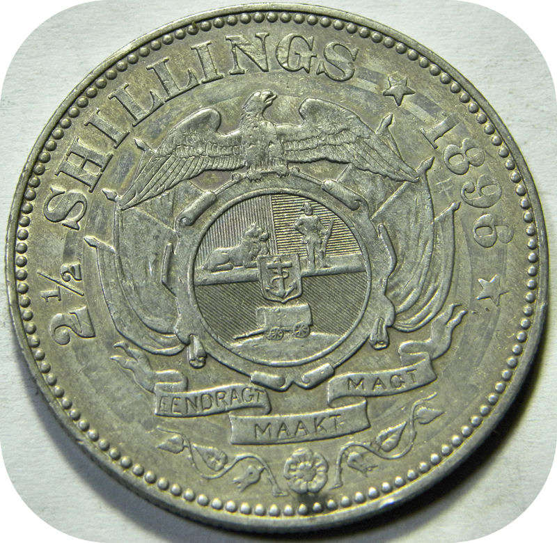 Top Grade ZARs: Very original 1896 Halfcrown 2/6 in A/UNC!!