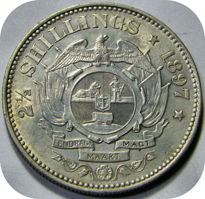 Top Grade ZARs: Superb 1897 Halfcrown 2/6 in Brilliant UNC!!