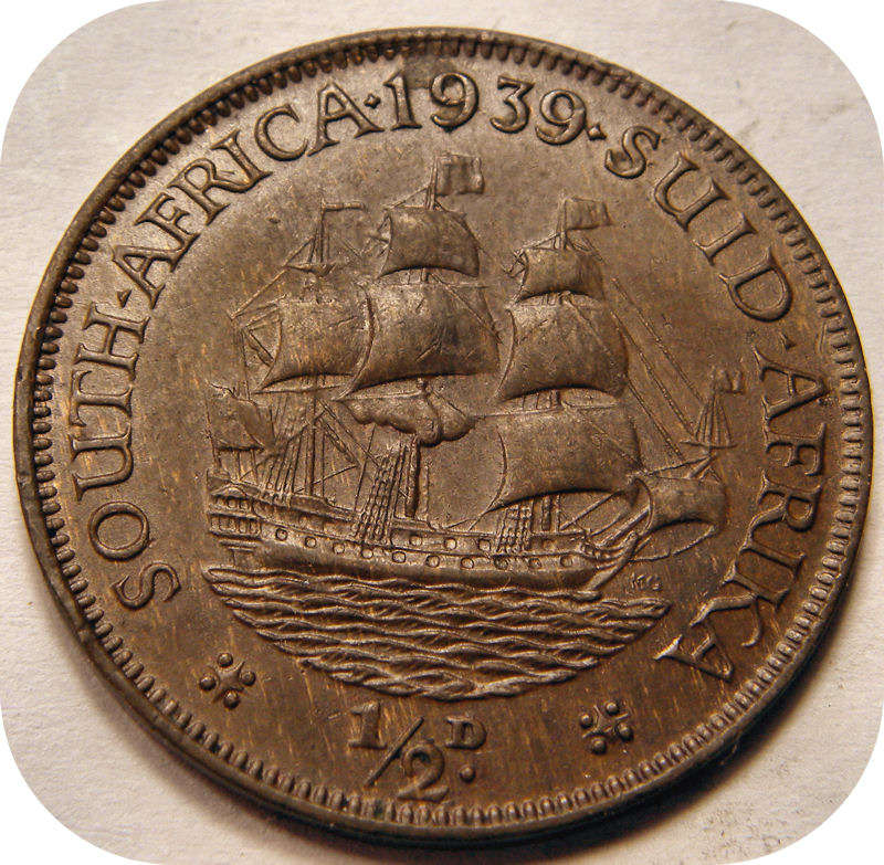 Bargain SA Union:  The RARE 1939 Half Penny below R300!