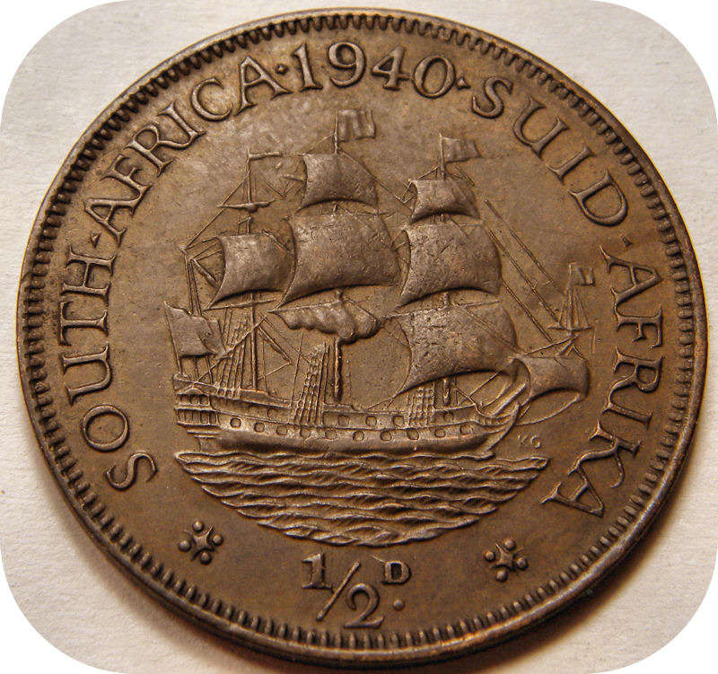 Bargain SA Union:  1940 Half Penny in AEF below R50!