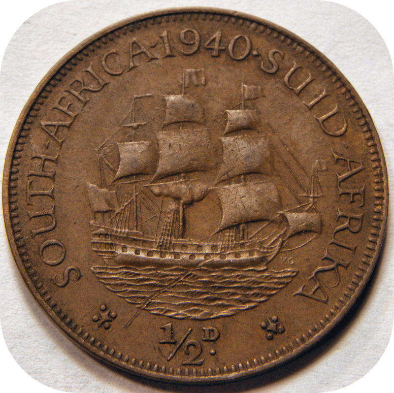 Bargain SA Union:  1940 Half Penny in AEF below R50!