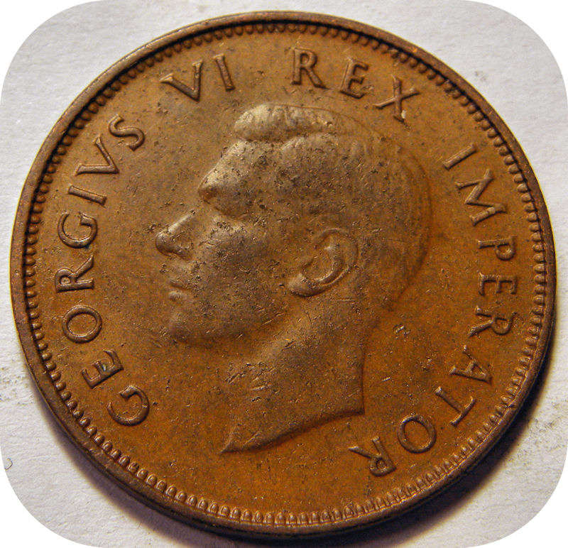 Bargain SA Union:  1941 Half Penny in AEF below R60!