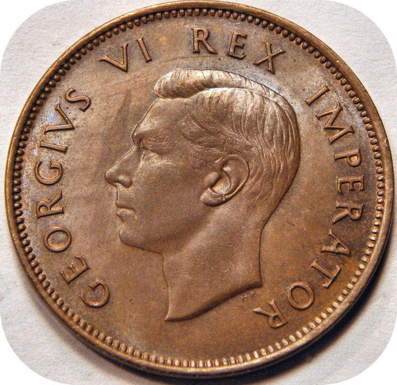 Top Grade SA Union:  1942 Half Penny in lustrous UNC!