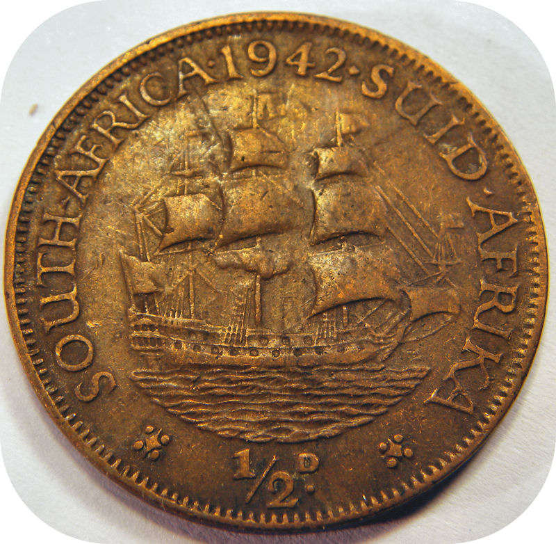 Bargain SA Union:  1942 Half Penny below R20!!