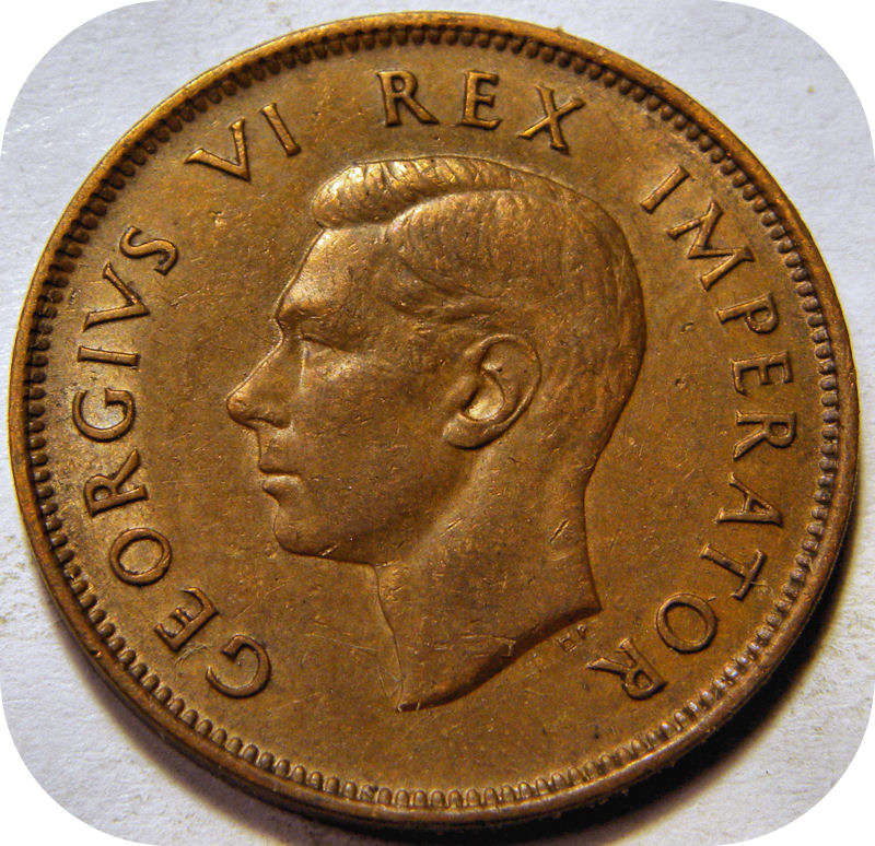 Top Grade SA Union: 1943 Half Penny in EF below R50!!
