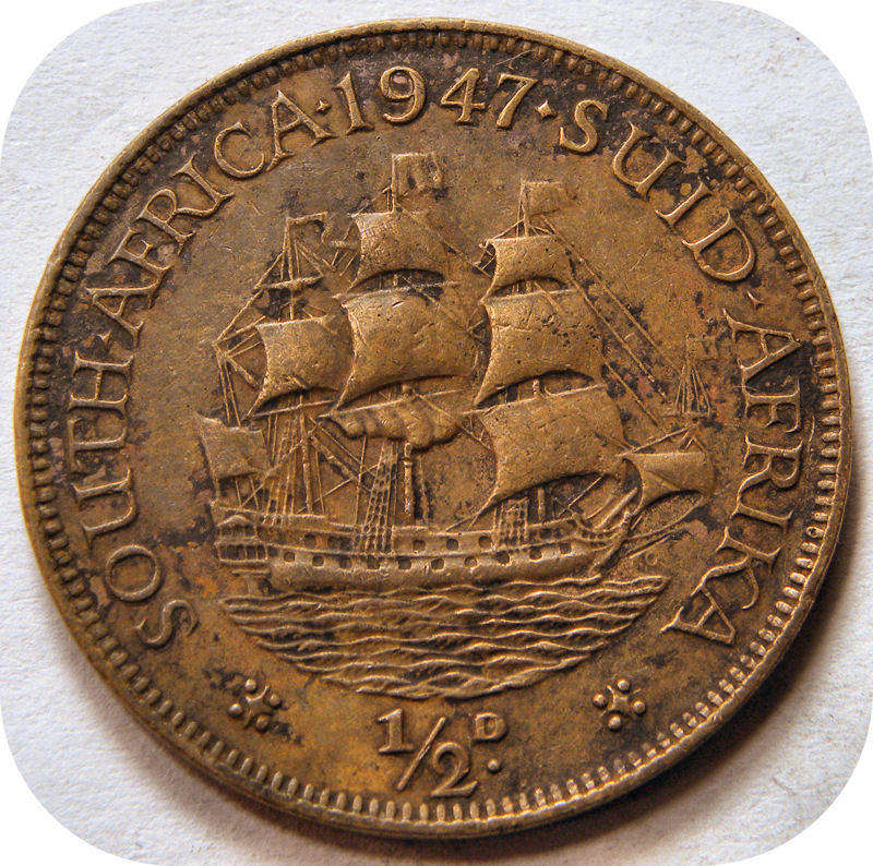 Bargain SA Union: 1947 Half Penny below R30!!